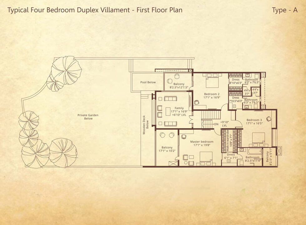 Embassy Grove Duplex Type A Floor Plans (2)