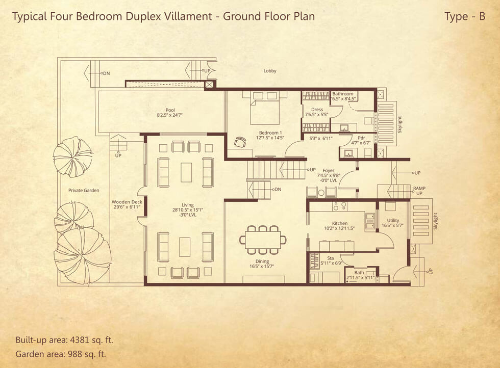 Embassy Grove Duplex Type B Floor Plans (1)