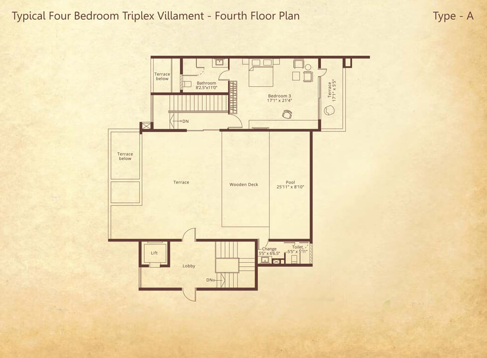 Embassy Grove Triplex Type A Floor Plans (3)