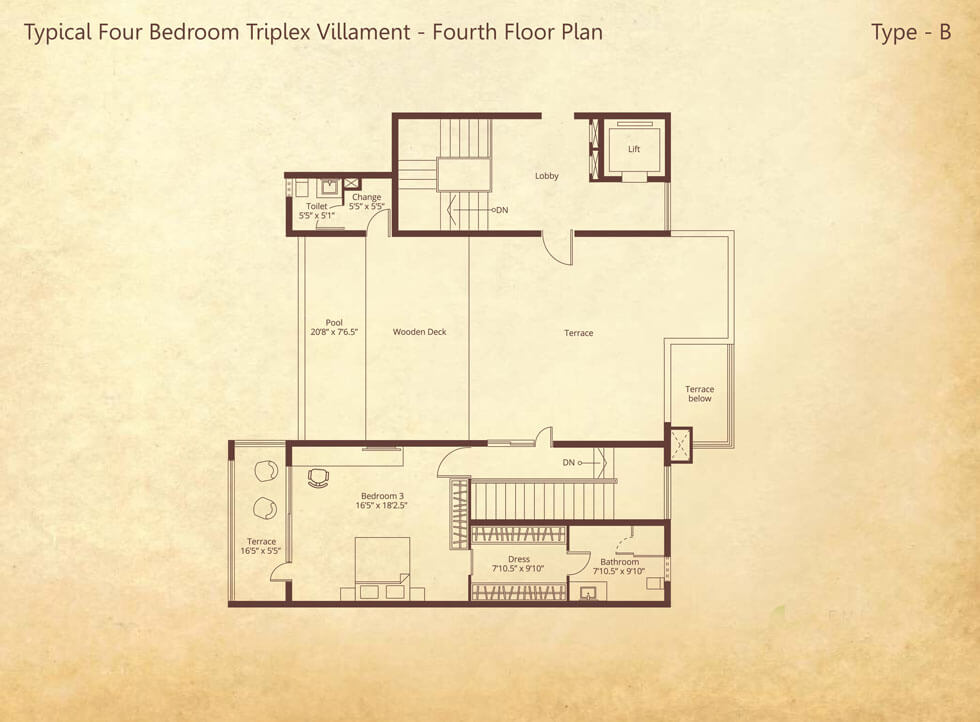 Embassy Grove Triplex Type B Floor Plans (3)